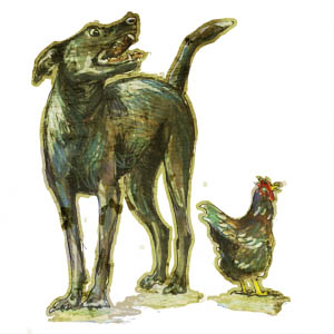 Lab and Chicken